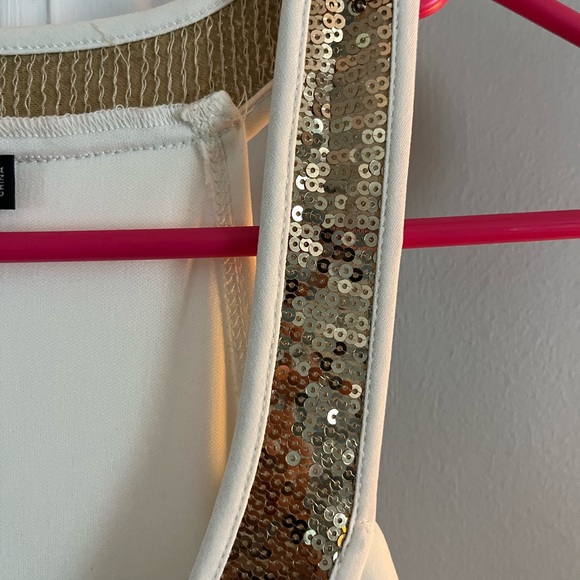 Ruby Rox Ivory Dress with Sparkling Sequins - Picture 5 of 5